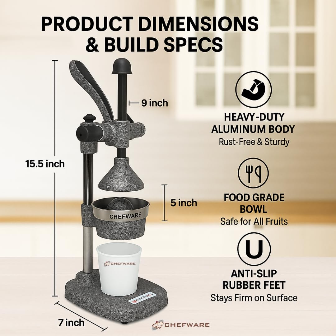 CHEFWARE Heavy Duty Hand Press Juicer