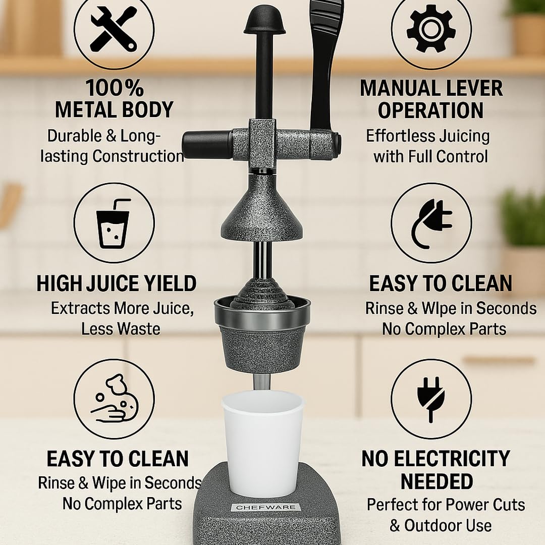 CHEFWARE Heavy Duty Hand Press Juicer