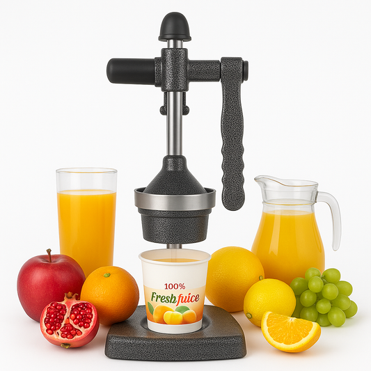 Chefware Deluxe Aluminum Hand Press Juicer – Antique Silver | Made in India