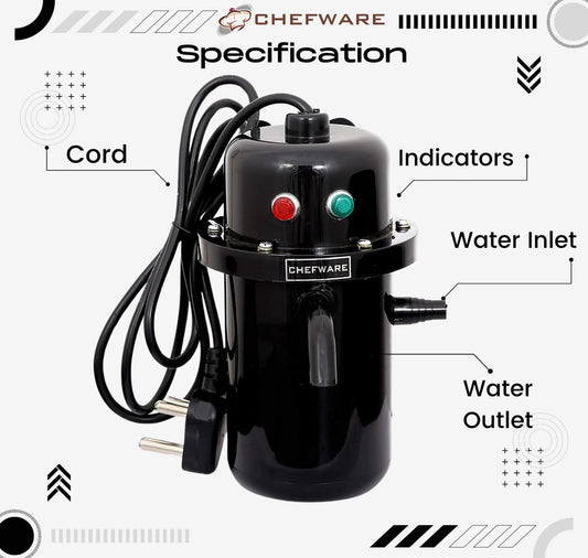 Chefware Instant Portable Water Heater for Home & Office