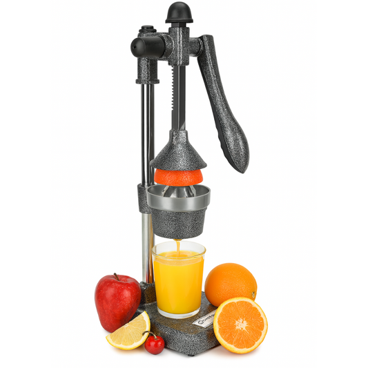 Chefware Juice Pro – Aluminum Hand Press Juicer for Fruits & Vegetables | Made in India | Antique Silver