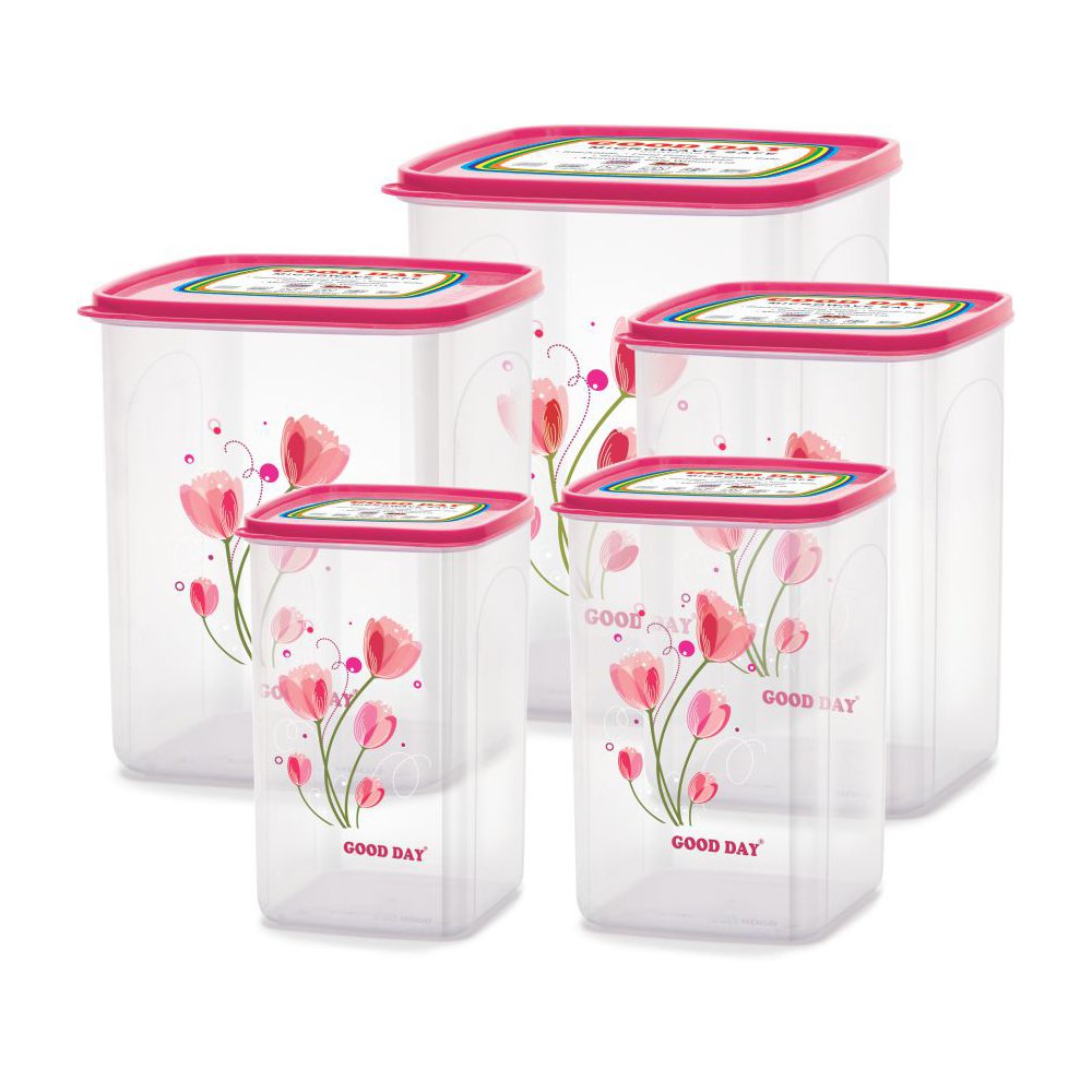 Chefware StoreX Premium Airtight Plastic Storage Container Set (5 Pieces) | BPA Free Kitchen Pantry Organizers