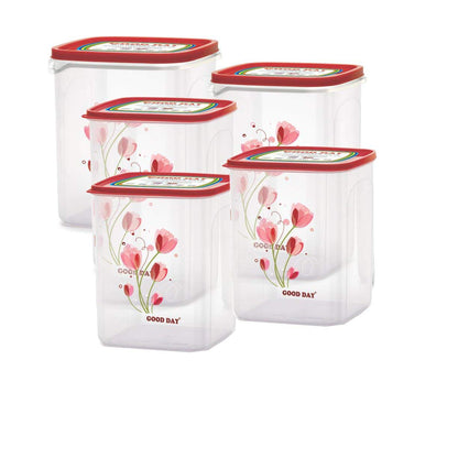 Chefware StoreX Premium Airtight Plastic Storage Container Set (5 Pieces) | BPA Free Kitchen Pantry Organizers