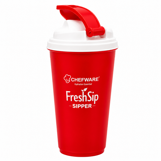 Chefware FreshSip Protein Shaker Bottle | Leak Proof Gym Sipper