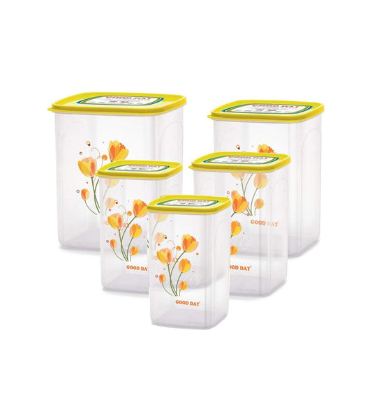 Chefware StoreX Premium Airtight Plastic Storage Container Set (5 Pieces) | BPA Free Kitchen Pantry Organizers